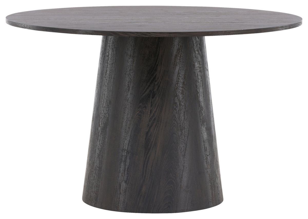 Esstisch Lanzo - Schwarz/Braun, Design, Holz (120/120/75cm) - Livetastic