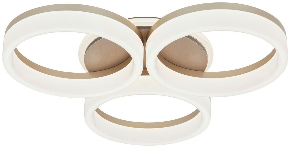 STROPNÉ LED SVIETIDLO KOOL - šampanská, Modern, kov/plast (44/46/8cm) - Mömax