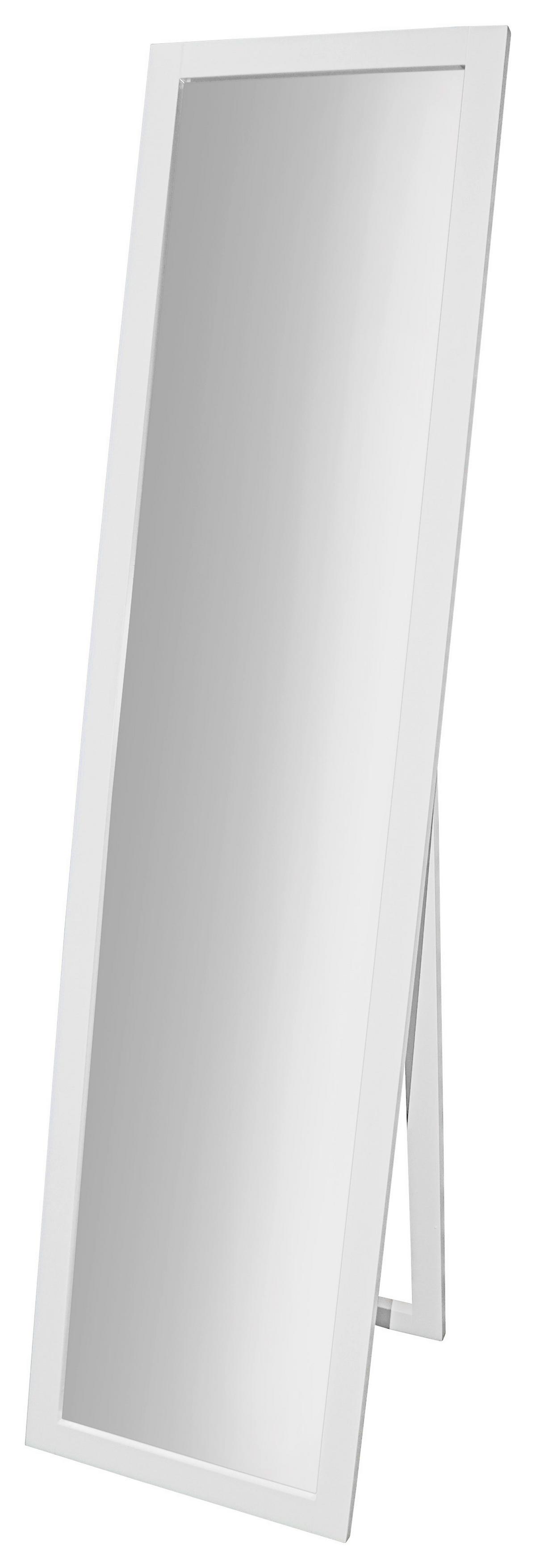 STOJACIE ZRKADLO MEGGY - biela, Modern, drevo/kompozitné drevo (40/160/3,8cm)