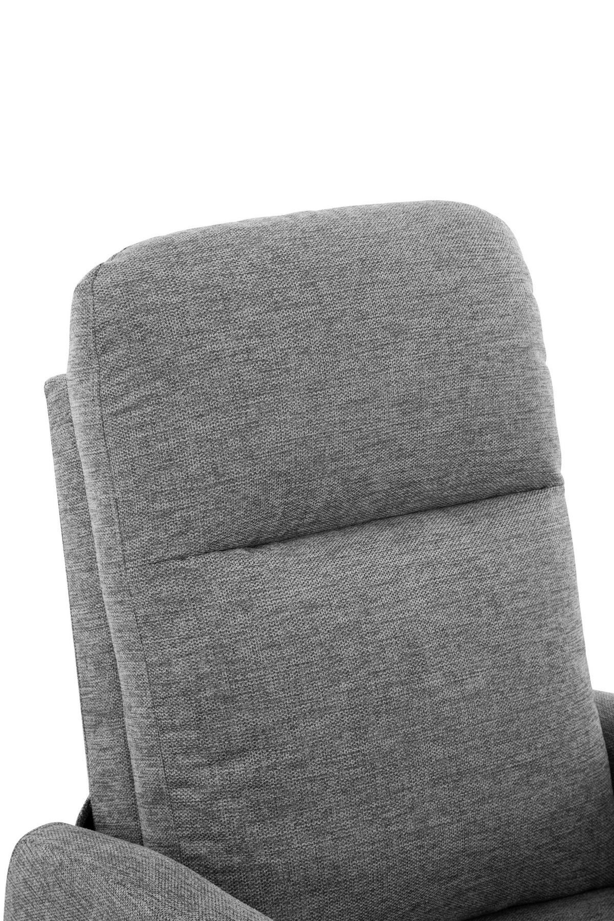 Fernsehsessel Athen Micorfaser Hellgrau, B: 67,5cm - Hellgrau, MODERN, Holz/Textil (67.5/107/88.5cm)