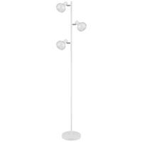Stehleuchte 54309sw - Klar/Opal, Design, Glas/Metall (25/23/154cm) - Globo