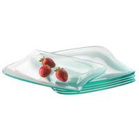 Desserttellerset La Musica Transparent 6-teilig - Transparent, Basics, Glas (21cm) - Mäser