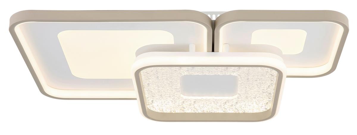 LED-Deckenleuchte 2700-6000k - Sandfarben/Klar, Design, Kunststoff/Metall (65/45,5/10cm) - Globo