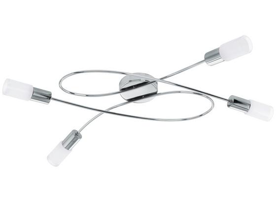 LED-Deckenleuchte Saragossa - Weiß/Nickelfarben, MODERN, Glas/Metall (72,5/41,5/13,5cm) LED-Deckenleuchte Saragossa - Weiß/Nickelfarben, MODERN, Glas/Metall (72,5/41,5/13,5cm)