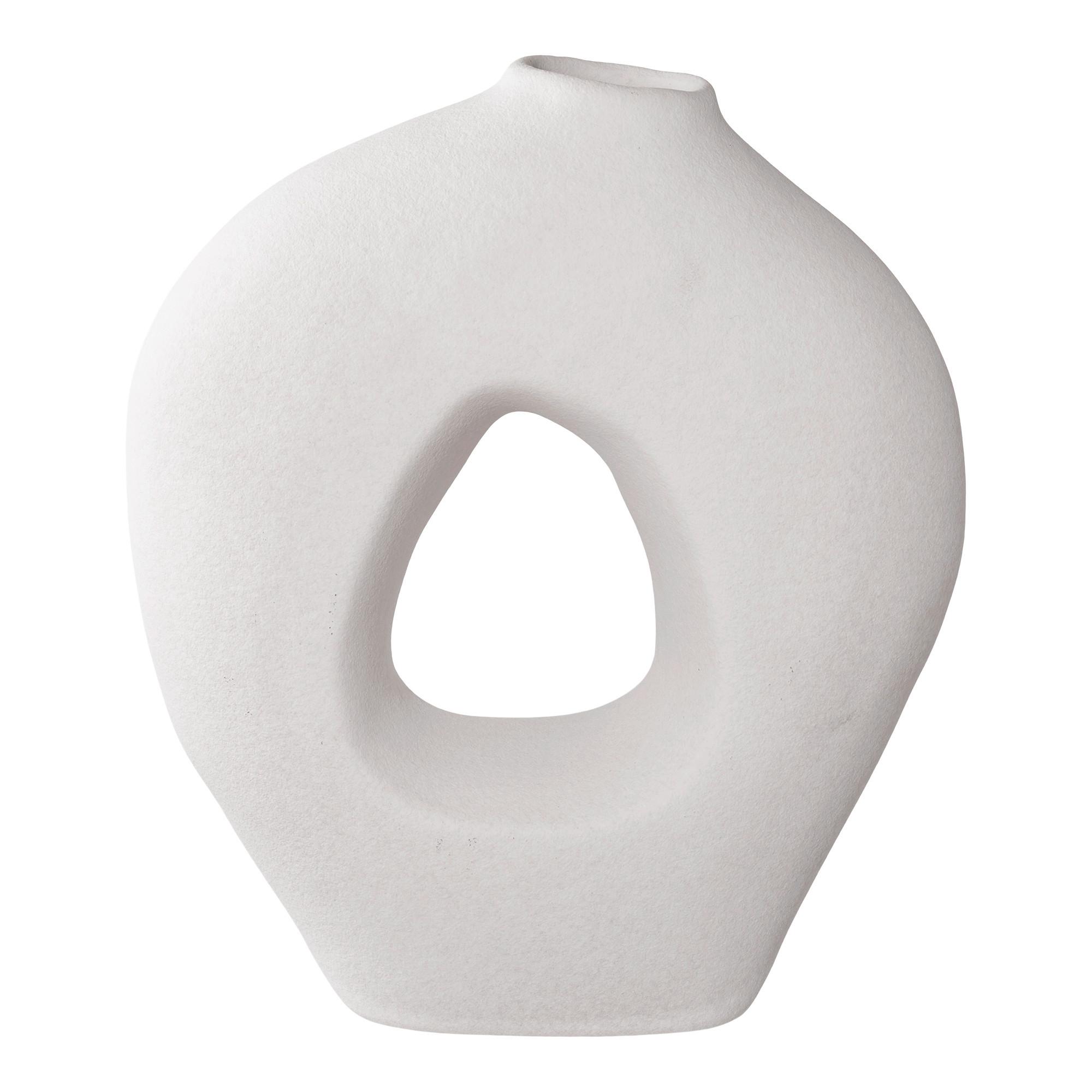 Vase Weiß B: 24 Cm