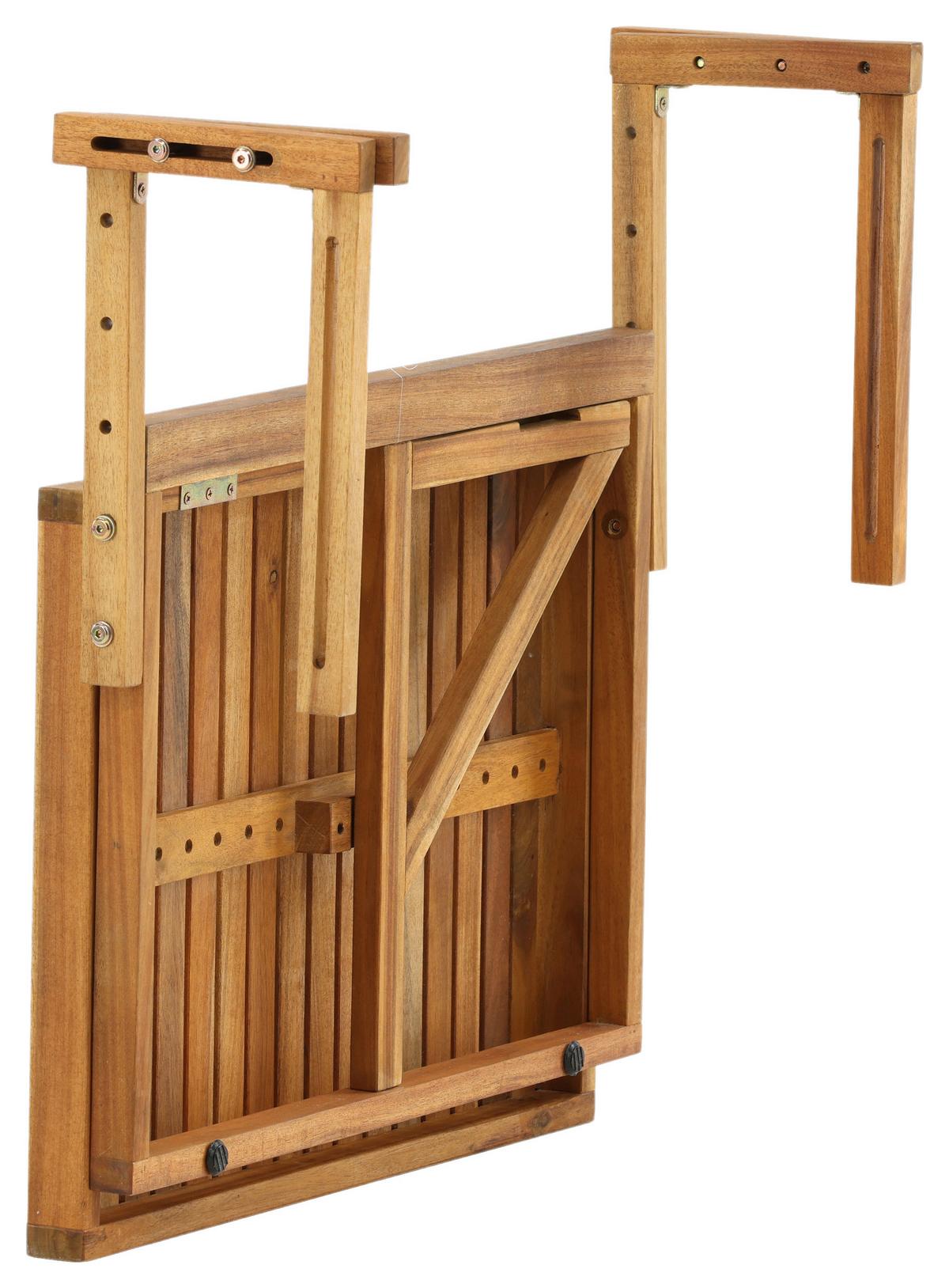 Gartentisch Klappbar Marion Akazienholz L 60 cm - Akaziefarben, KONVENTIONELL, Holz (60/45/55cm) - Gardenson