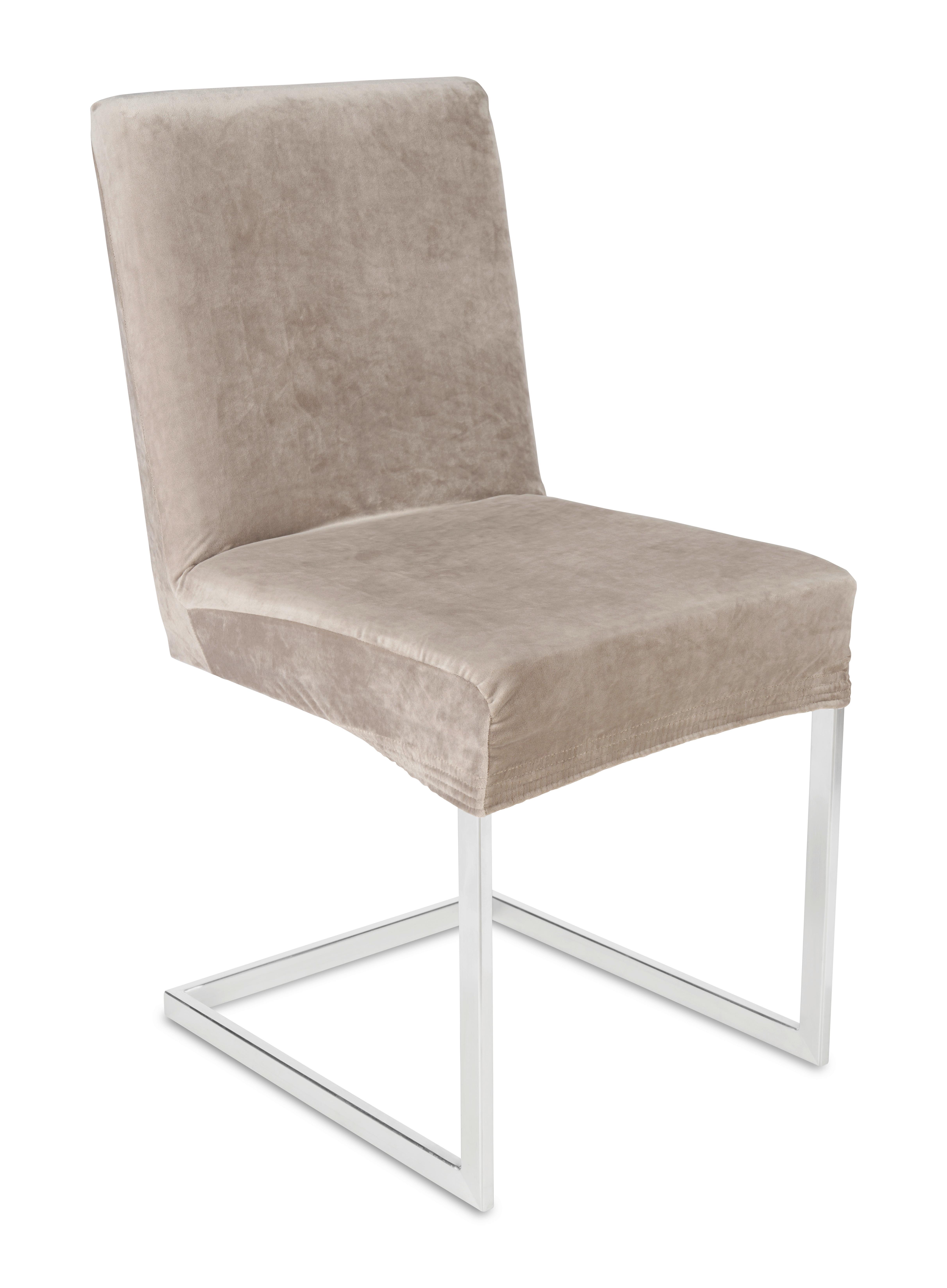 Návlek na stoličku Steve, 68/48/48cm, sivohnedá - taupe, Konventionell, textil (68/48/48cm) - Modern Living