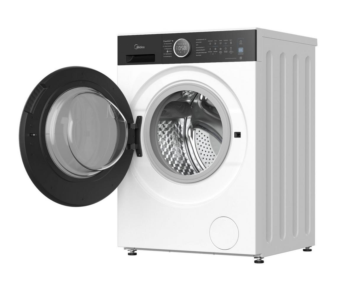 Waschmaschine MF205W100WB-14A 30, EEKL: A, 10 kg - Schwarz/Weiß, Basics, Kunststoff/Metall (59,5/85/55,5cm) - Midea