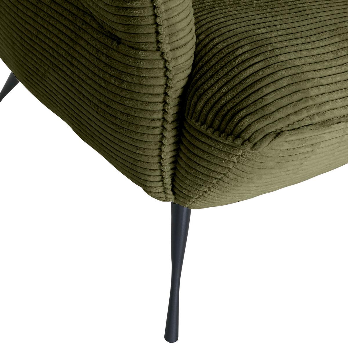 OHRENSESSEL LORRIS - Dunkelgrün/Schwarz, KONVENTIONELL, Textil (83/110/92cm) - MID.YOU