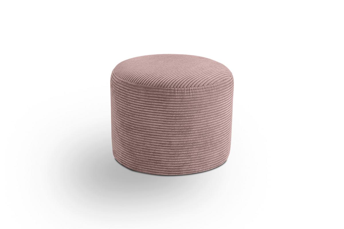 Hocker Kolo Altrosa B: 51cm - Schwarz/Altrosa, Basics, Textil (51/41/51cm) - MID.YOU