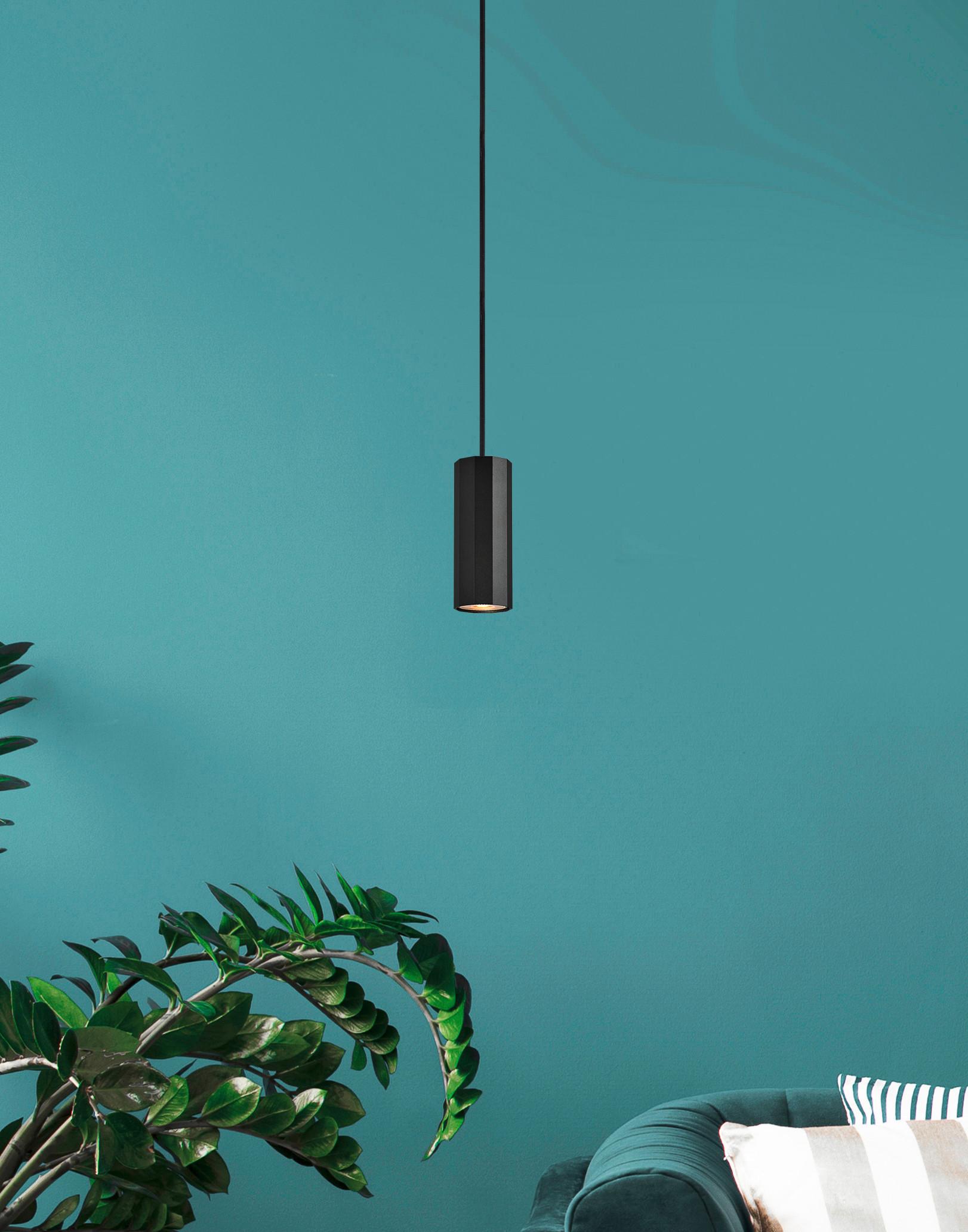 Hängeleuchte 57918h - Grau, Design, Metall (10/120cm) - Globo