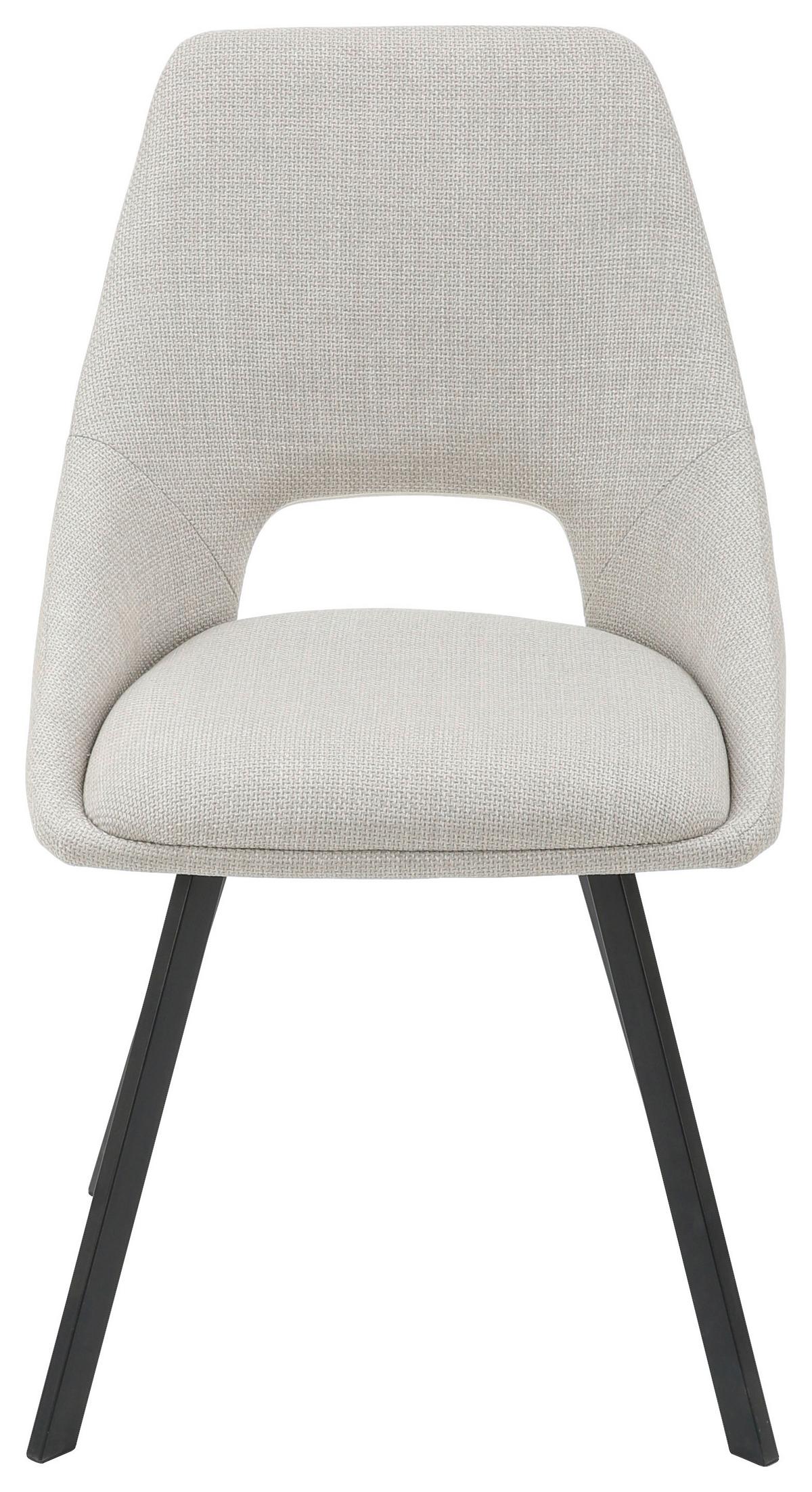 ŽIDLE ALISA - černá/béžová, Moderní, kov/textil (50/57/83cm) - Mömax