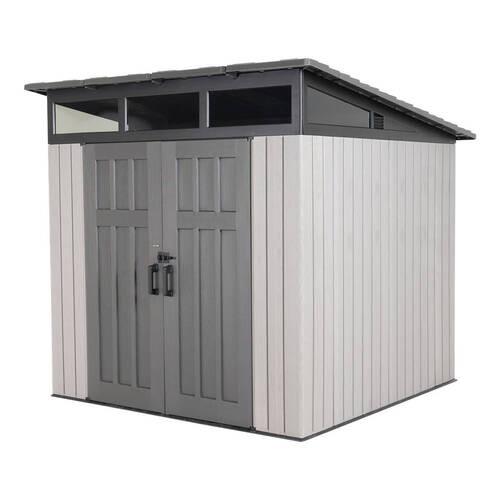 Gerätehaus Lifetime Gerätehaus Merkur - Grau, Basics, Kunststoff (254/237/254cm)