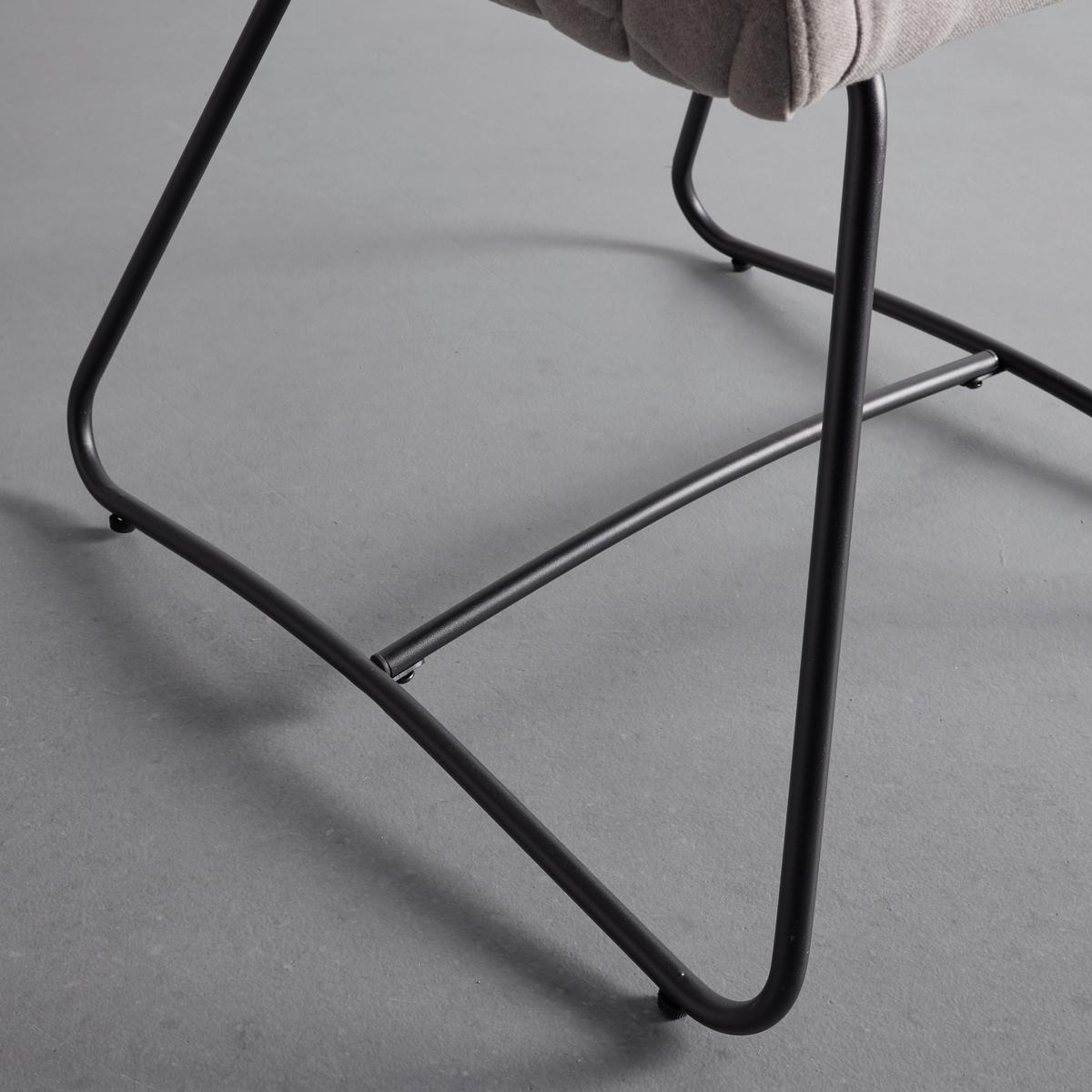 Stolička IVA svetlosivá - čierna/svetlosivá, Modern, kov/textil (55/76/57cm) - Bessagi Home