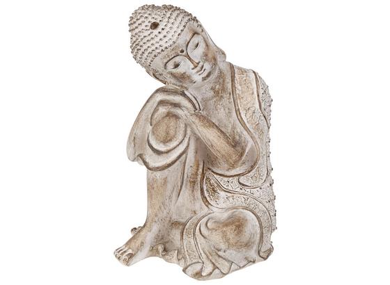 Buddha Tibor - Weiß, ROMANTIK / LANDHAUS, Kunststoff (16/25/16,5cm) - James Wood Buddha Tibor - Weiß, ROMANTIK / LANDHAUS, Kunststoff (16/25/16,5cm) - James Wood