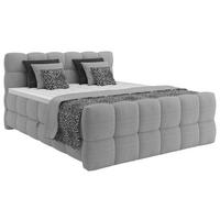 Boxspringbett Brisbane inkl. Bettkasten 160x200 - Hellgrau/Schwarz, Trend, Holz/Holzwerkstoff (160/200cm) - Sembella
