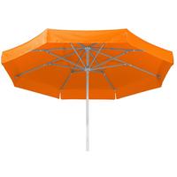 Sonnenschirm Jumbo DM: 300 cm mit Schutzhülle Orange - Silberfarben/Orange, Basics, Textil/Metall (300cm) - Schneider