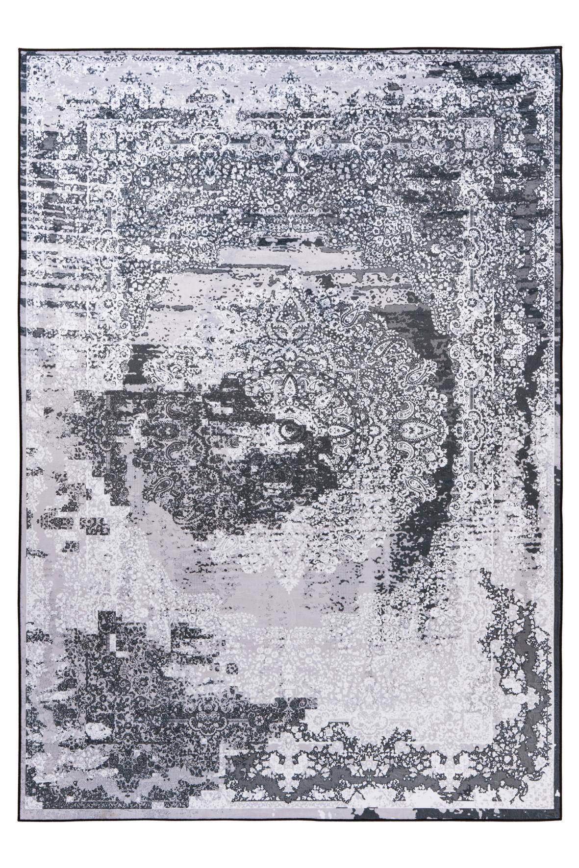 Flachwebteppich My Tampa 134 - Grau, Design, Textil (80/150cm) - Obsession