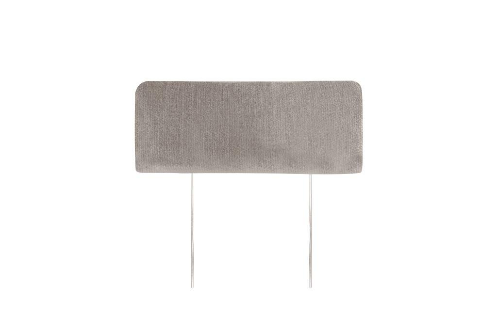 Opěrka hlavy ALTON, šedohnědá žinylka - šedohnědá, Konvenční, kov/textil (50/19cm)