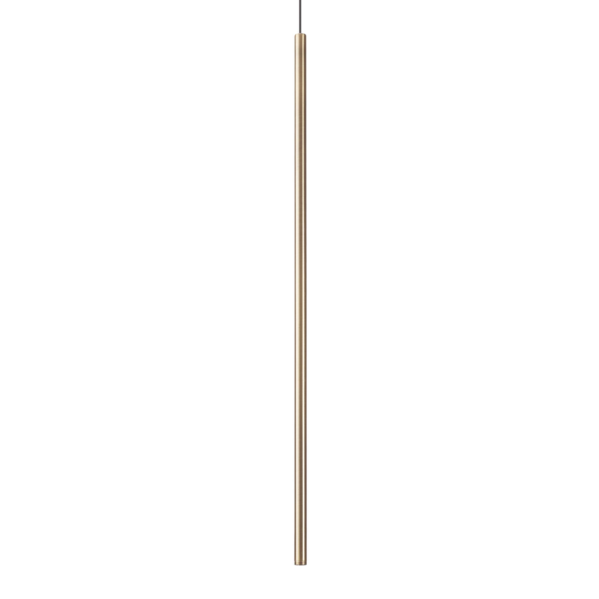 LED-HÄNGELEUCHTE Ottone Schwarz H: 95,5 cm - Messingfarben, Design, Metall (1,5/95,5cm) - Ideal Lux