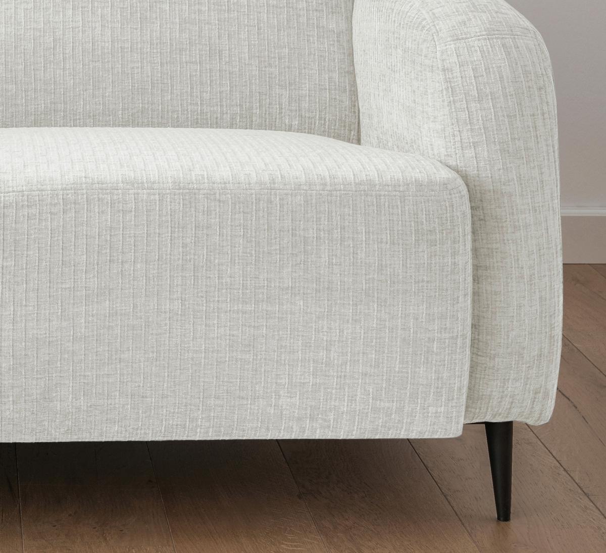 3-Sitzer-Sofa Marone Weiß B: 180cm - Schwarz/Weiß, MODERN, Textil (180/76/90cm) - Livetastic