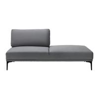 Pohovka TESSA tmavá sivá - čierna/tmavosivá, Modern, kov/textil (180,5/82,5/88,5cm) - Bessagi Home