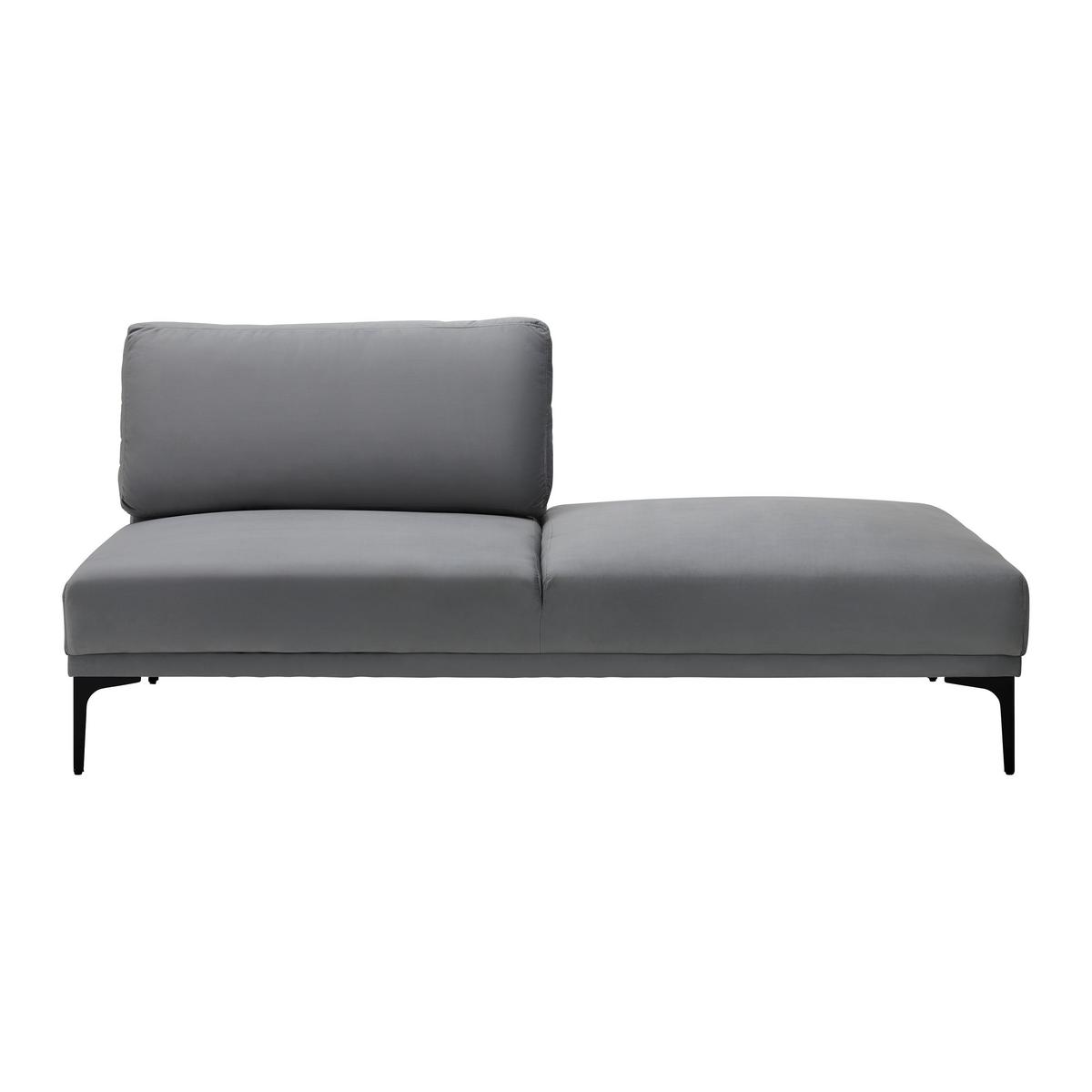 Pohovka TESSA tmavá sivá - čierna/tmavosivá, Modern, kov/textil (180,5/82,5/88,5cm) - Bessagi Home