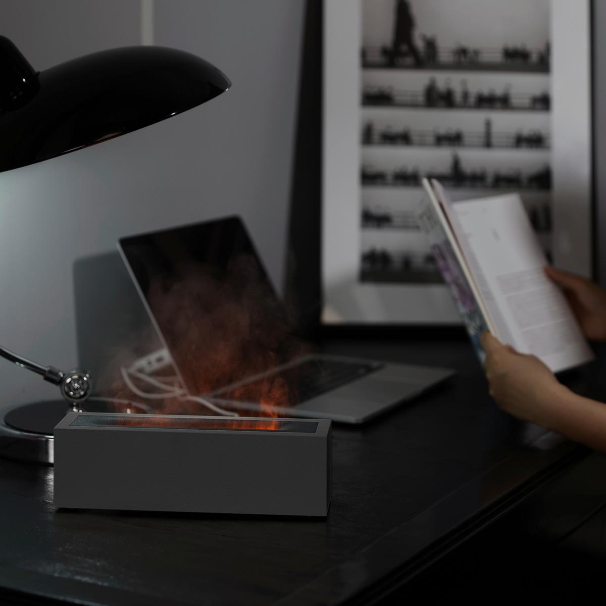 Difuzér FIRE & MORE - antracitová, Design, plast (24,7/6,6/7,7cm) - Mömax