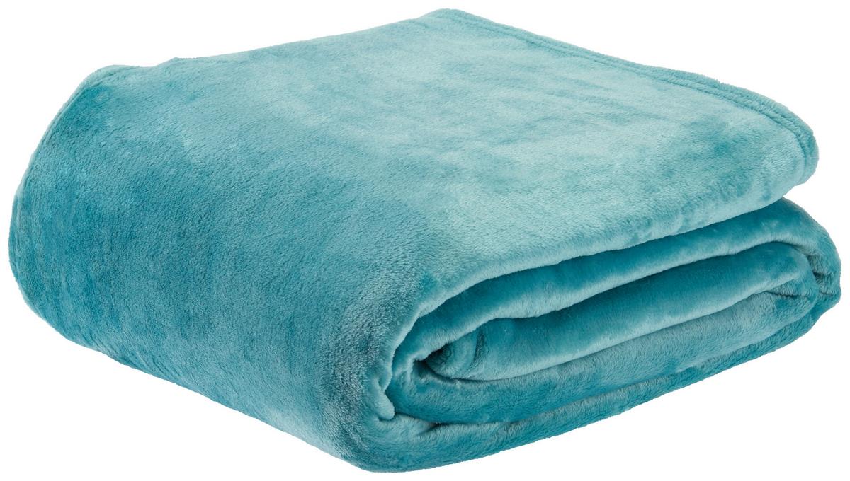 MÄKKÁ DEKA Michael XXL, 220/240cm, mätová - svetlomodrá, textil (220/240cm) - Modern Living