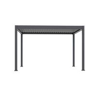 Pergola 300x400 Cm Wetterbeständig, Graphitfarben - Graphitfarben, Basics, Metall (300/400/255cm)