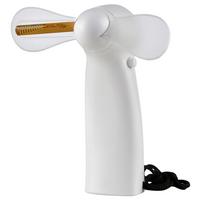 Handventilator 3 W Dustin Weiches Ventilatorblatt H:11cm - Weiß, KONVENTIONELL, Kunststoff (10,5cm) - Homezone
