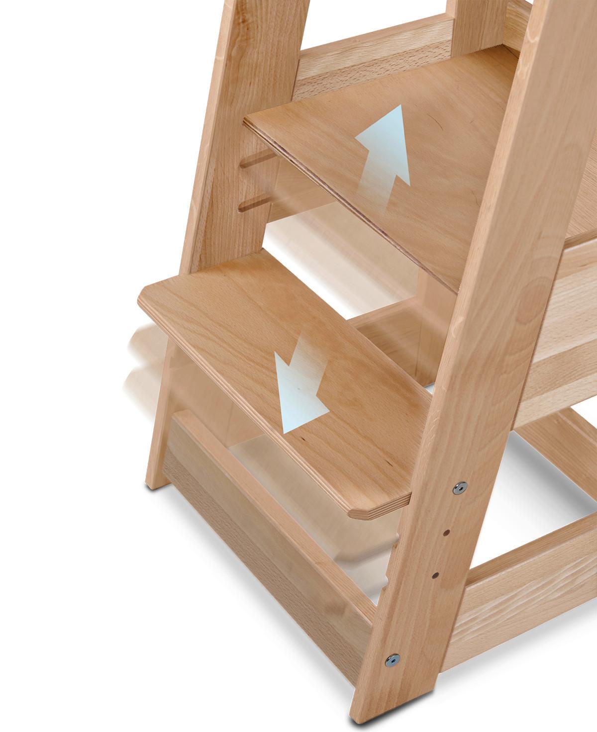 Lernturm Tissi® Felix Zwillingsturm - Buchefarben, Basics, Holz (54/91/45cm) - tiSsi