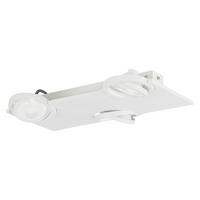 Wandleuchte Brea 3-flammig Stahl/klarglas Rechteckig - Weiß, Design, Glas/Metall (42/29/6cm) - Eglo