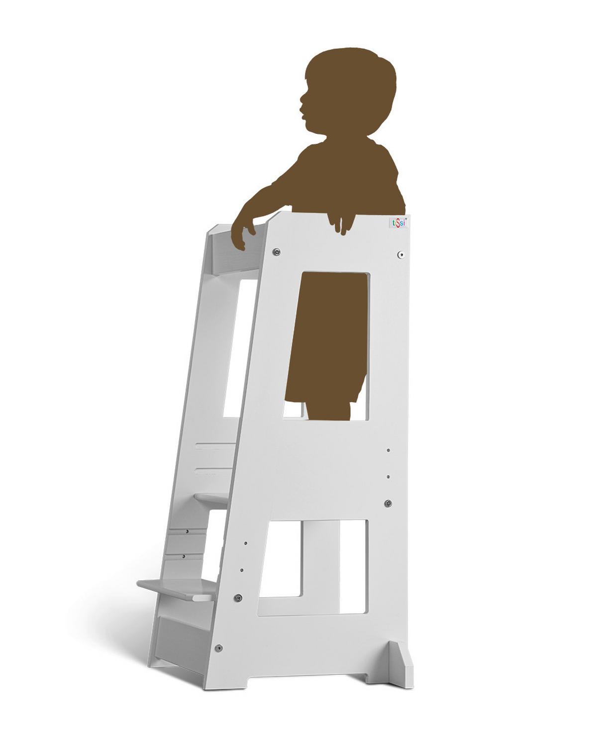 Lernturm Tissi® Felix - Weiß, Basics, Holz (40/91/45cm) - tiSsi