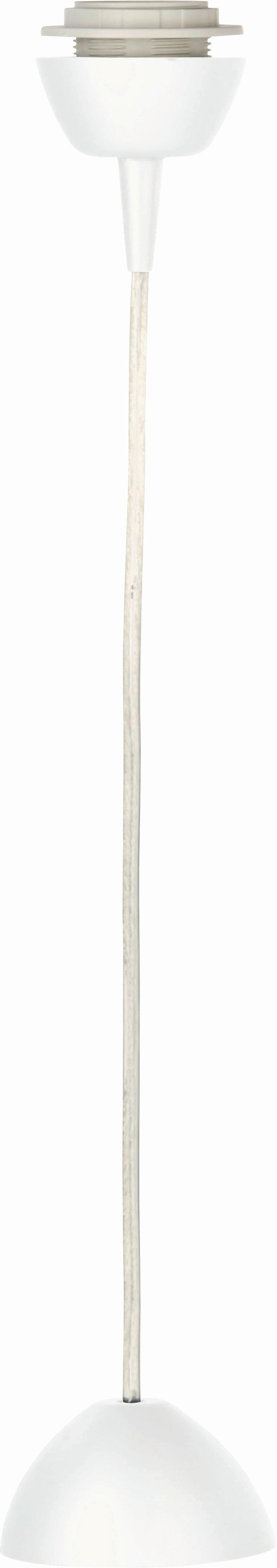Hängefassung Pendelleuchte E27 L: 150 Cm, Weiß - Weiß, KONVENTIONELL, Kunststoff/Metall (150cm) - Homezone