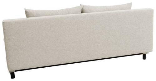 Schlafsofa Aigo - Creme/Schwarz, Design, Textil (192/73/86cm) - MID.YOU
