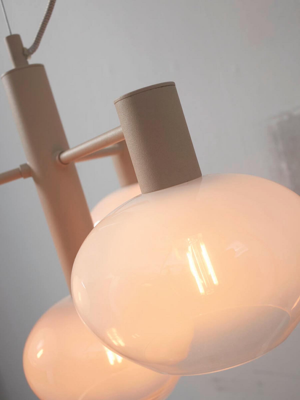 Hängeleuchte Bologna/h4/w - Weiß, Trend, Glas (43/34cm) - It's about Romi