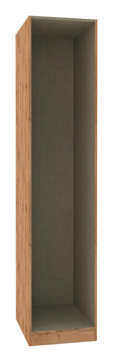 KORPUS ŠATNÍKOVEJ SKRINE UNIT - bahenná hnedá/dub wotan, Modern, kompozitné drevo (45,6/210/56,5cm) - Ondega