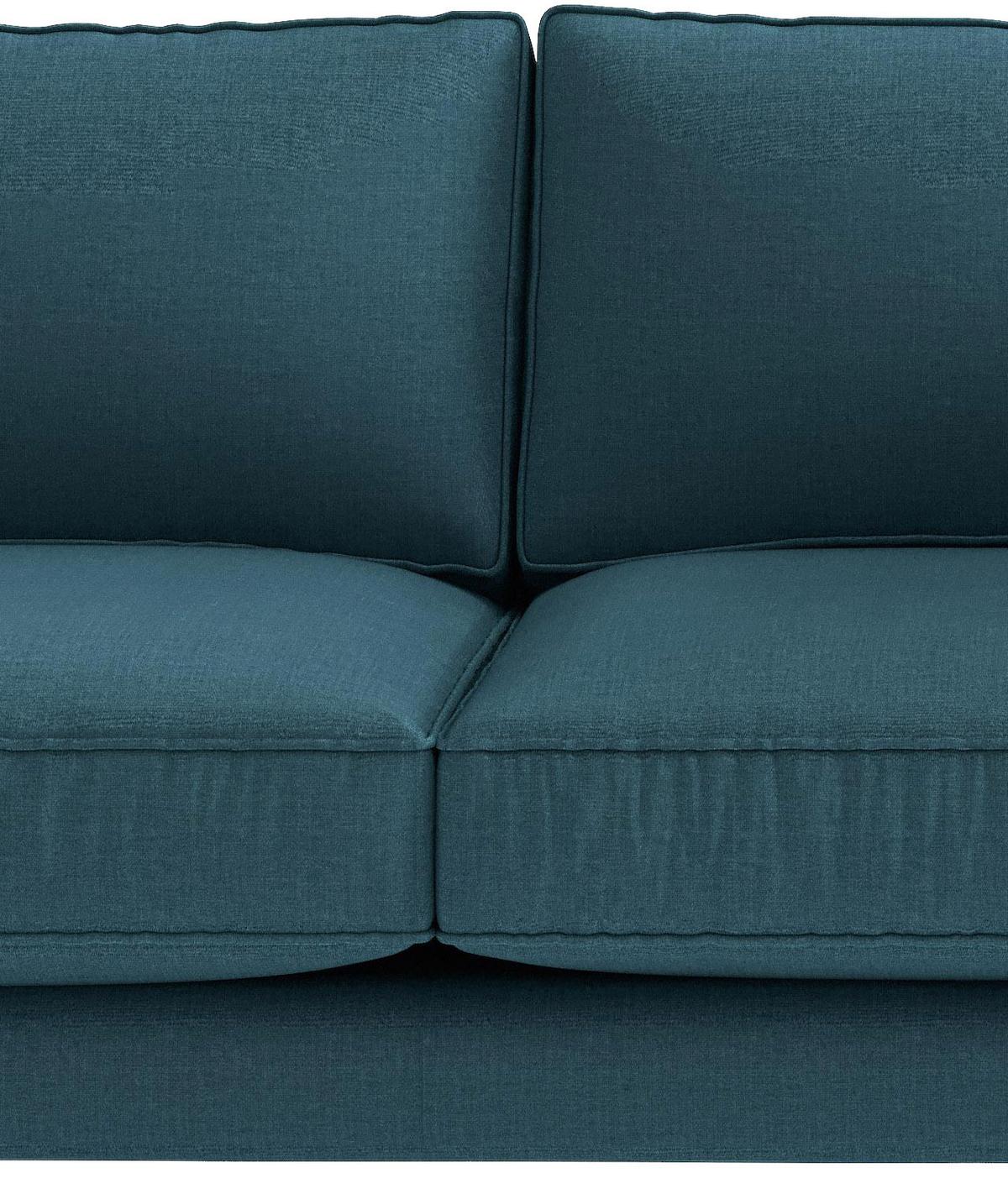 Sitzgarnitur Austin - Edelstahlfarben/Petrol, Design, Textil - Livetastic