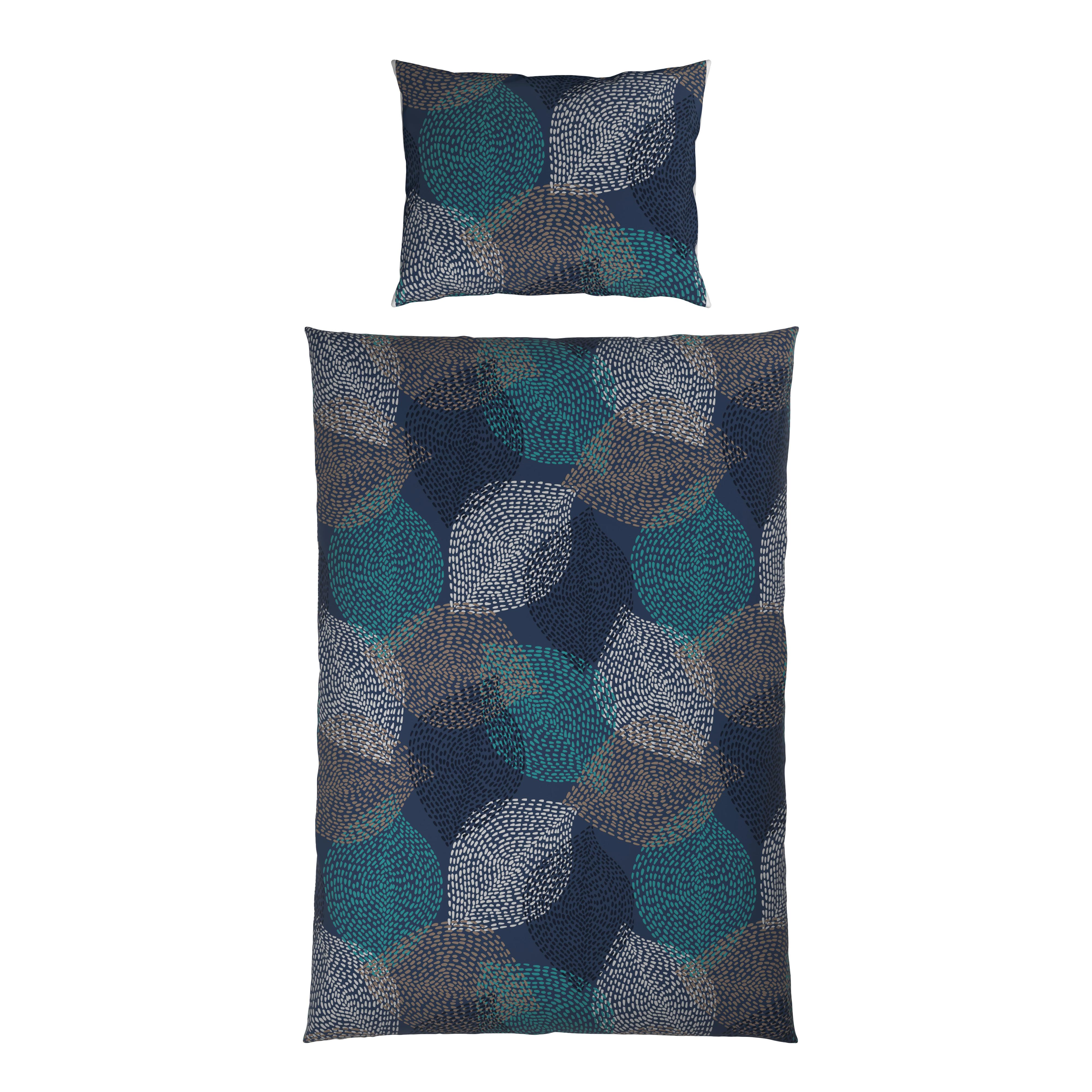 BETTWÄSCHE DIANA - Blau/Grau, MODERN, Textil - Luca Bessoni
