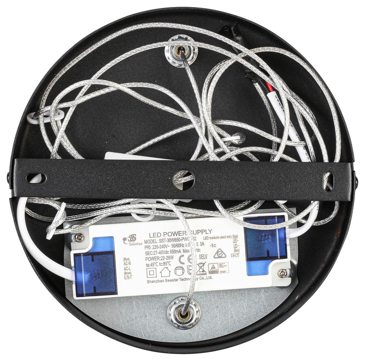 ZÁVESNÉ LED SVIETIDLO CRONO -AKT- - čierna, Romantik / Landhaus, kov/plast (70qm) - Premium Living