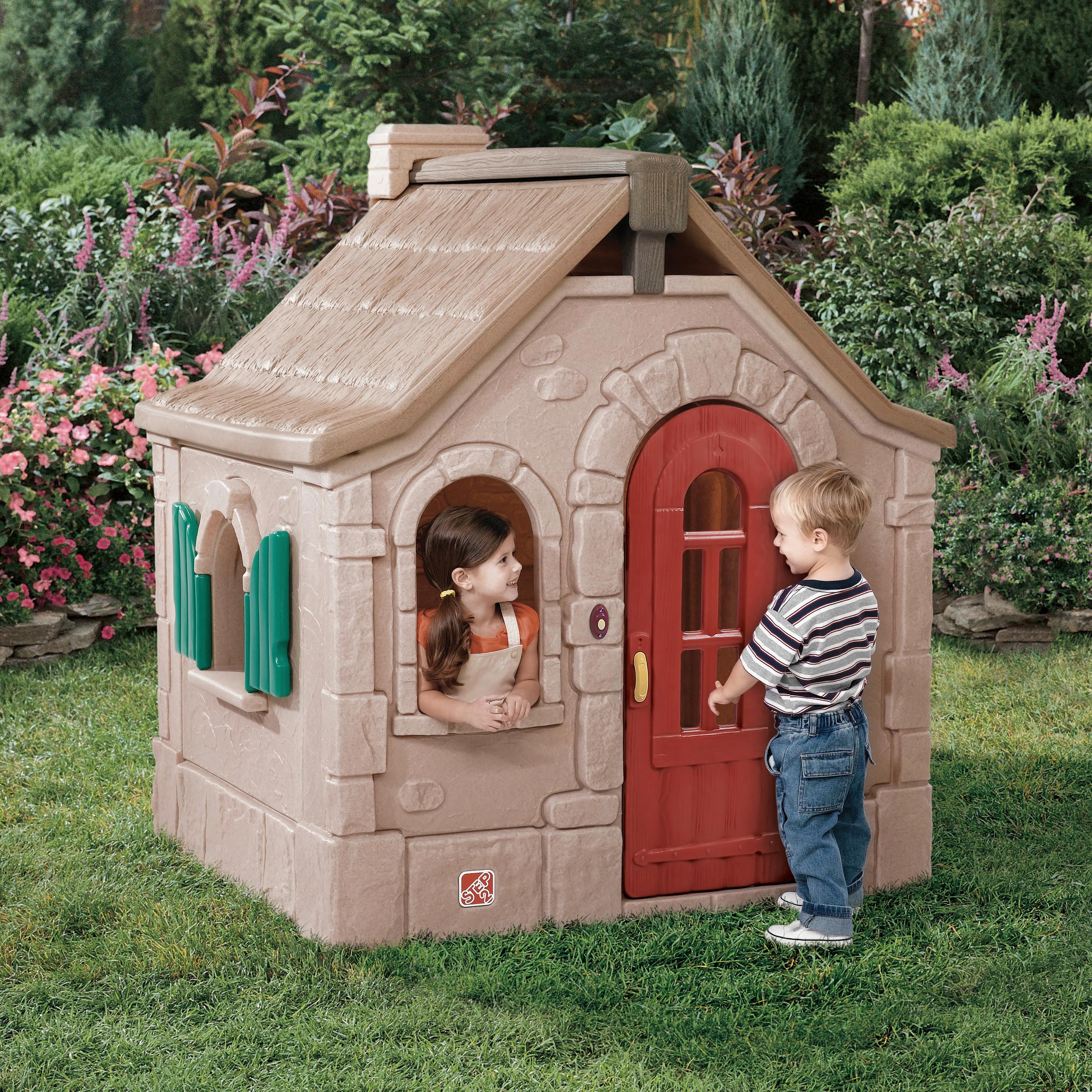 Spielhaus 795900 - Braun, KONVENTIONELL, Kunststoff (139,7/163/128cm) - Ambia Garden