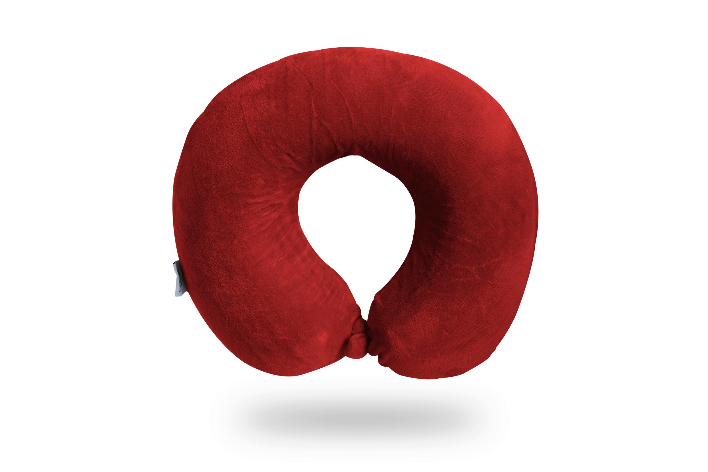 Nackenkissen Premium Rot - Rot, Basics, Textil