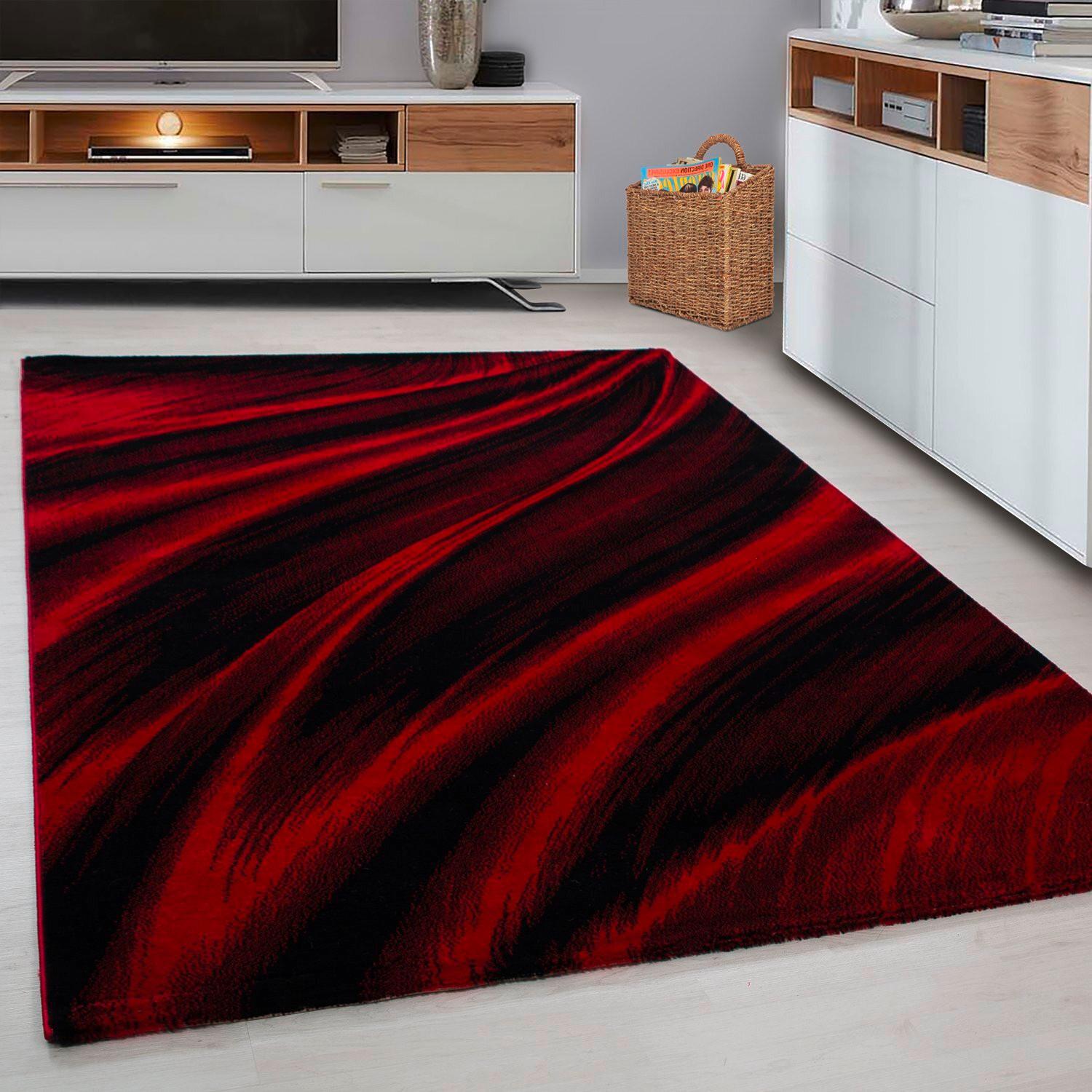 Webteppich Rot Naturfaser Miami 160x230 cm - Rot, Trend, Textil (160/230cm)