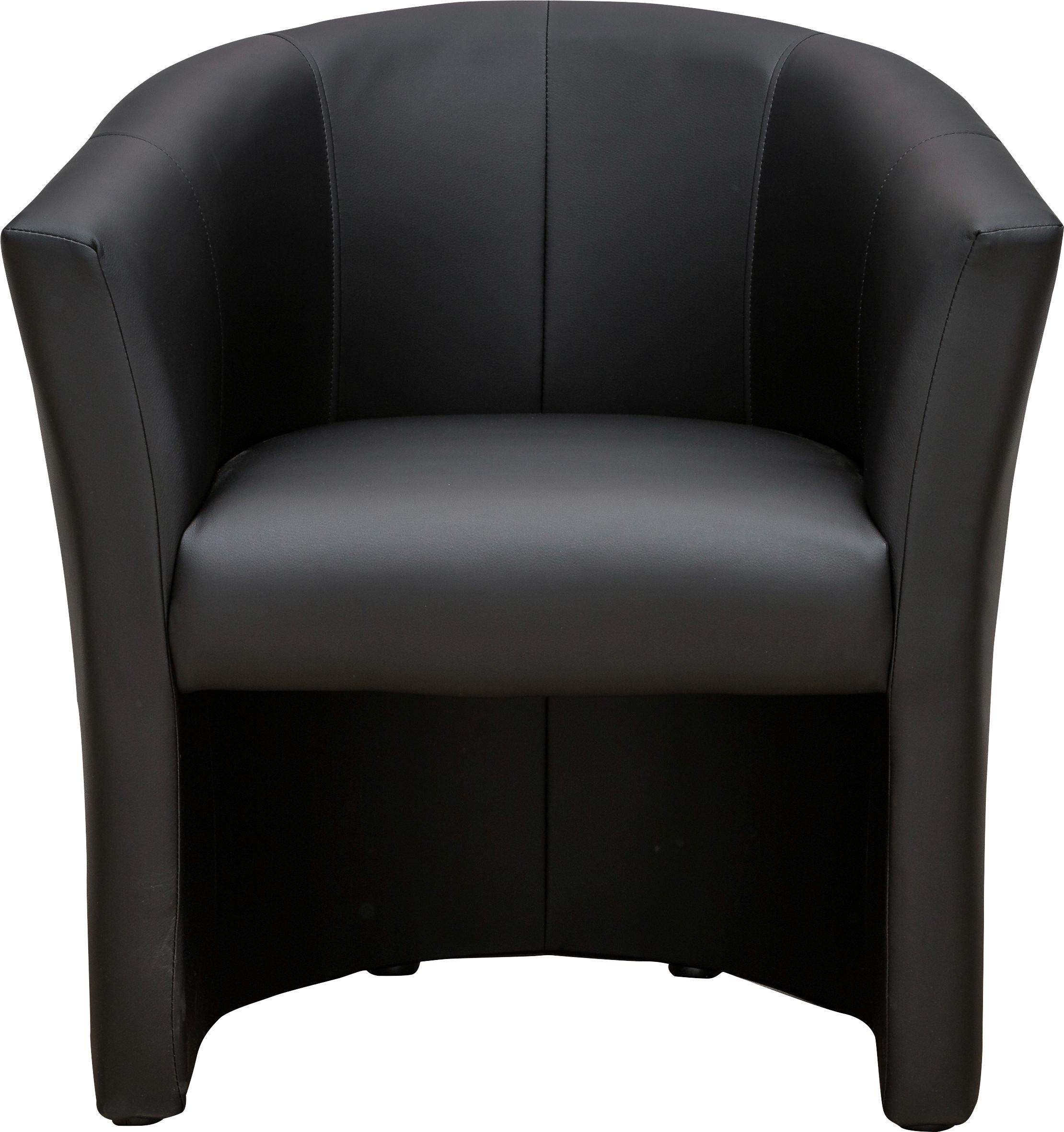 Fotel Bob - fekete, Basics, textil (66/77/65cm) - Best Price