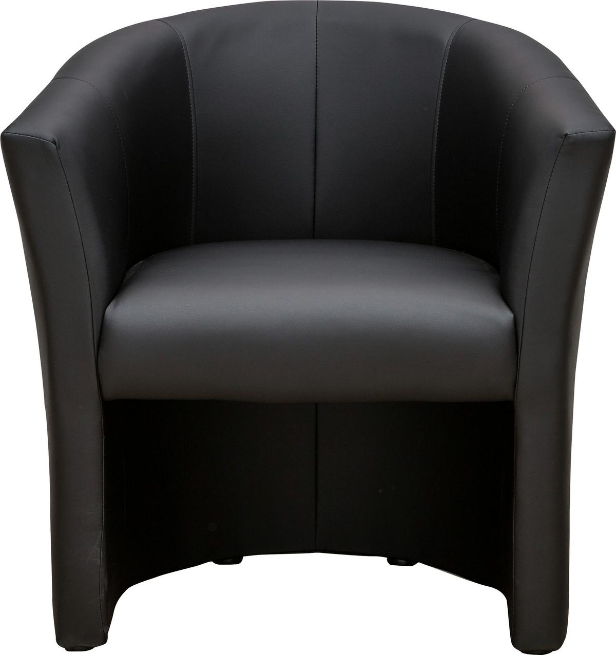 Fotel Bob - fekete, Basics, textil (66/77/65cm) - Best Price