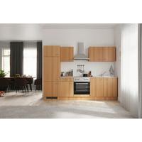 Küchenblock Nano Buchefarben/beige B: 270 Cm - Beige/Buchefarben, MODERN, Holzwerkstoff (270cm) - FlexWell