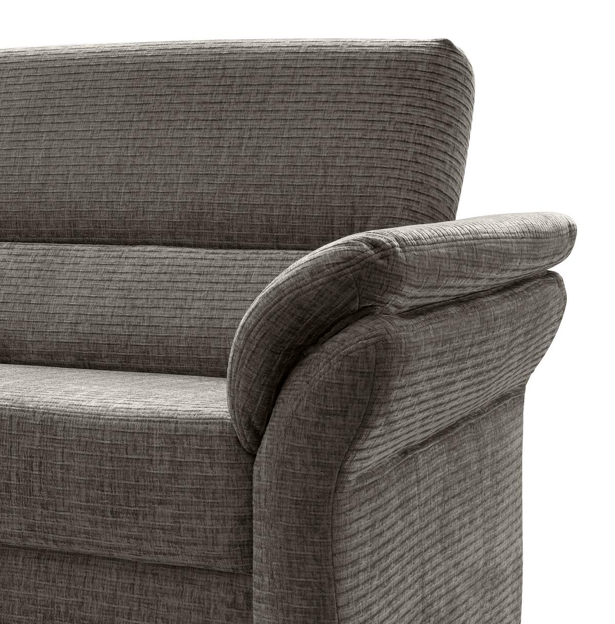 3-Sitzer-Sofa Cavoli, Graubraun B: 192 cm - Graubraun/Schwarz, MODERN, Textil (192/90/89cm) - Livetastic