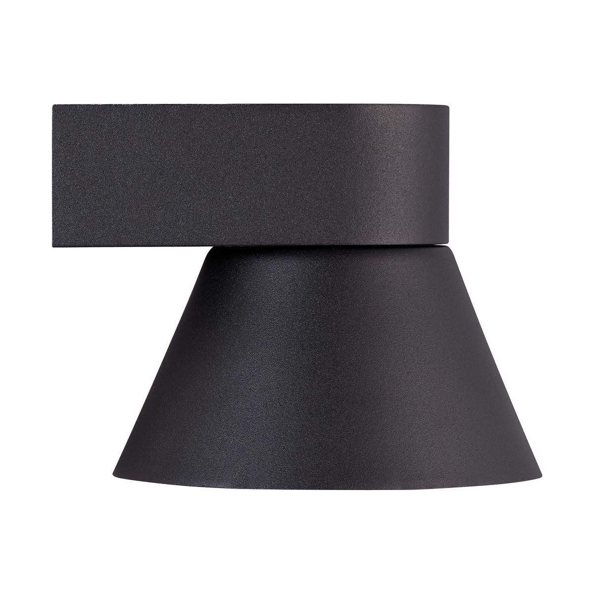 Außenwandleuchte Kyklop Cone Schwarz B: 17,5 cm - Schwarz, Design, Metall (17,5/22cm) - Nordlux