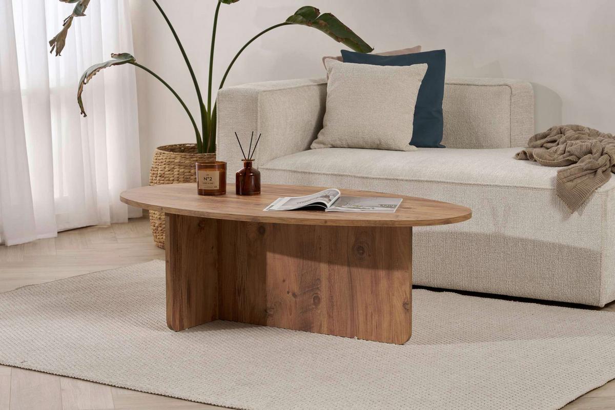 Couchtisch Orba Pinienfarben L: 120cm - Pinienfarben, Design, Holzwerkstoff (120/40/65cm) - MID.YOU